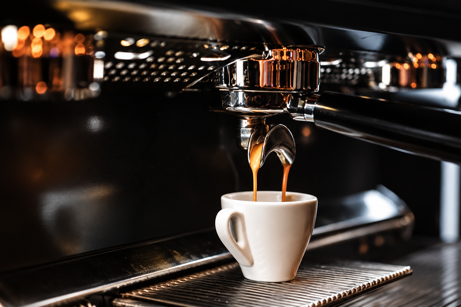 Espresso im warmen Cafélicht – Thermoplan Kaffeespezialitäten